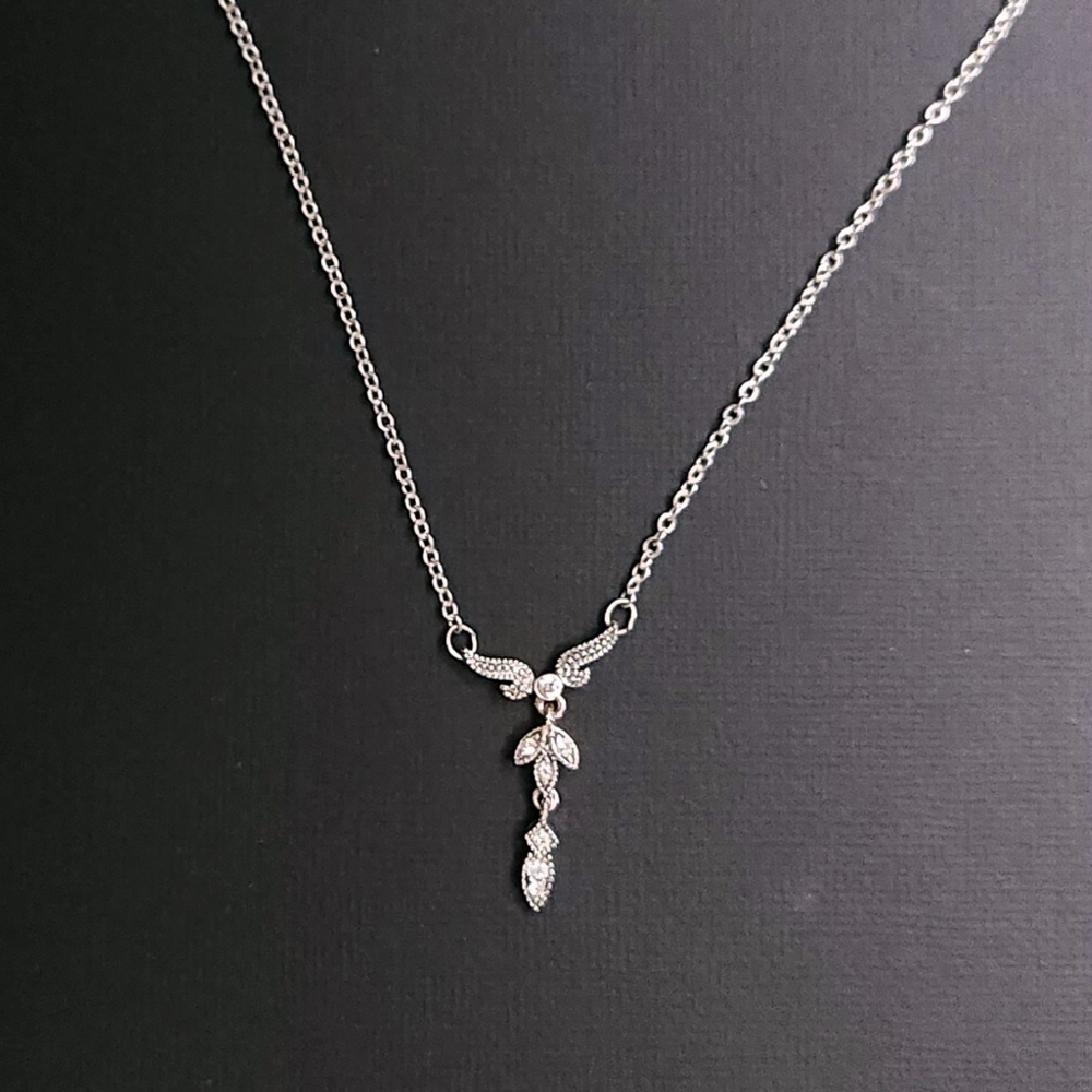Vintage 60s-70s Napier Crystal Teardrop Necklace